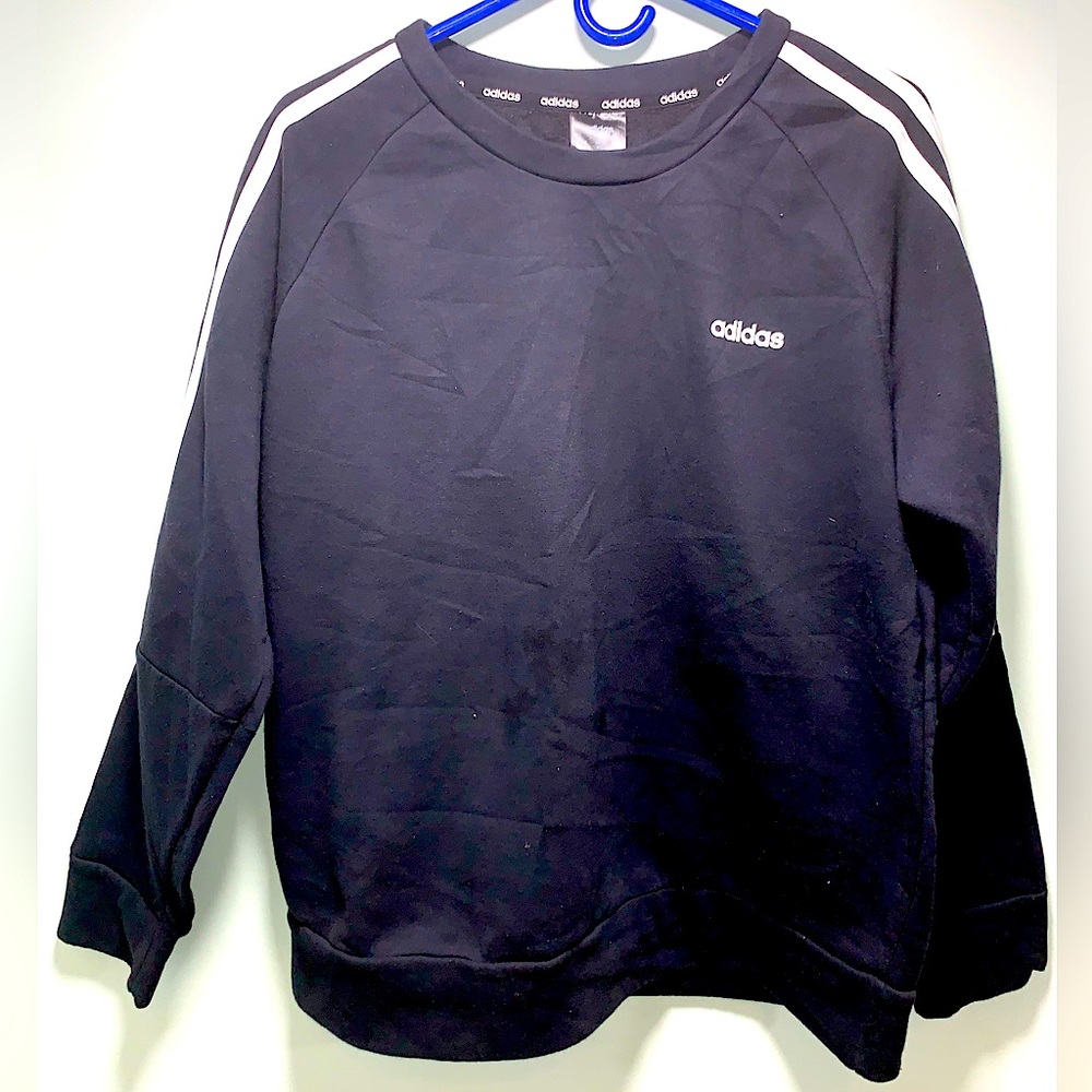Adidas men’s black and white crew neck king sleeve shirt size XL